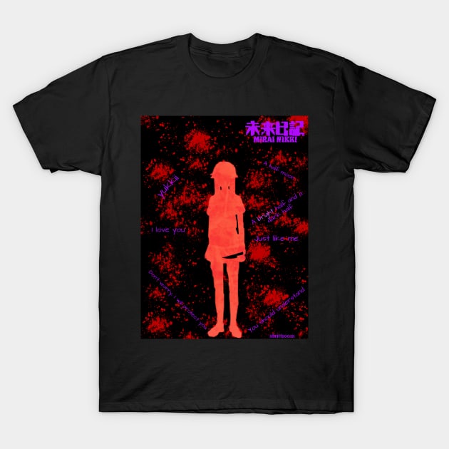 Yuno Gasai T-Shirt by xbritt1001x